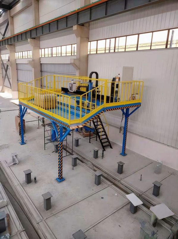 龙门式深熔氩弧焊接设备使用现场