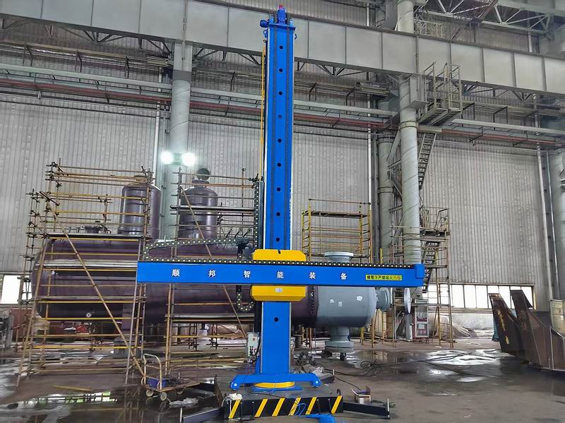 马鞍焊操作机使用现场